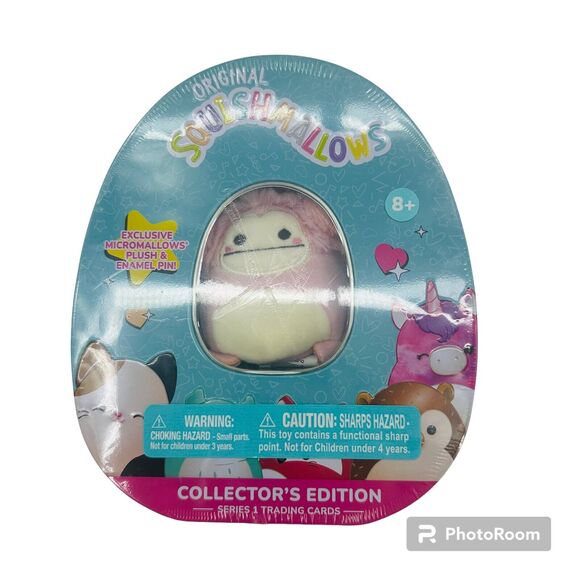 Kellytoy Other - Squishmallows Brina The Bigfoot Pink Plush Collectors Tin Limited Edition New